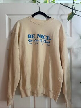 Sporty & Rich "Be Nice" Crewneck Sweatshirt